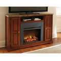 Furniture Rewards - Steve Silver Montibello Marble-Top Fireplace Media Con